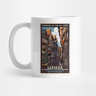 Lisieux France Vintage Poster 1930 Mug